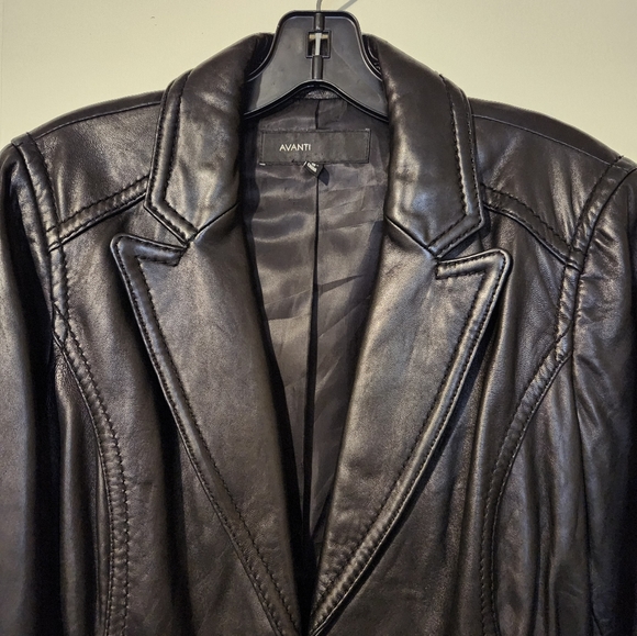 Avanti Leather Jacket Woman Large - Picture 7 of 9